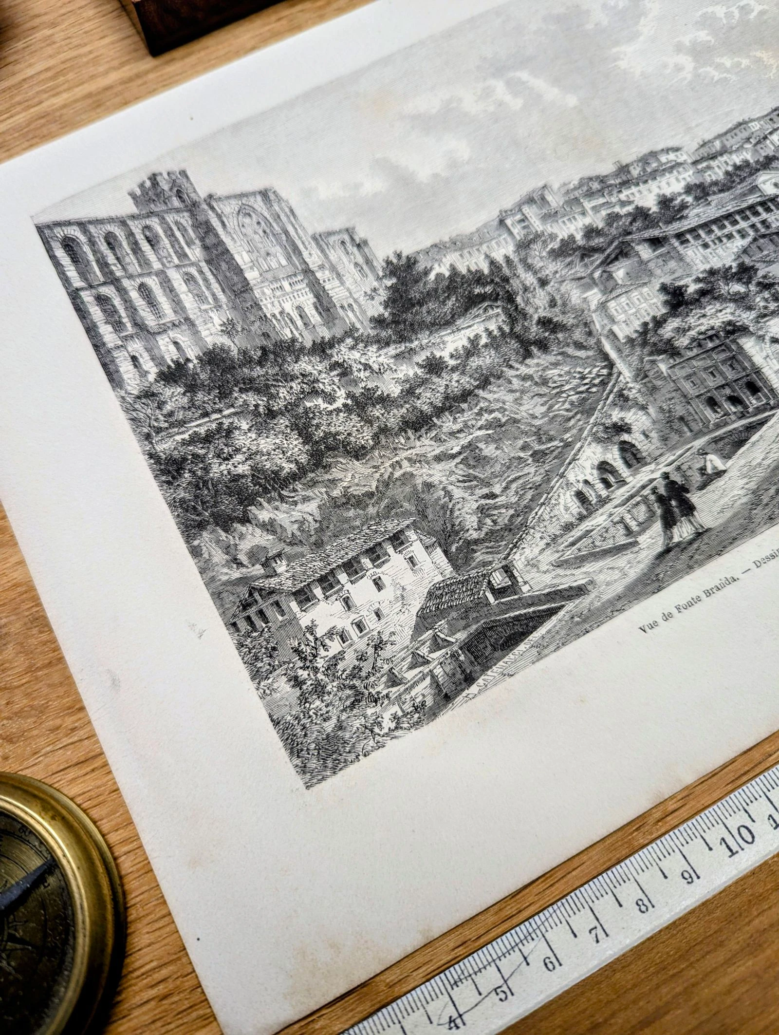 Fontebranda, Sienne. Ilustração impressa em 1866. – photo 7